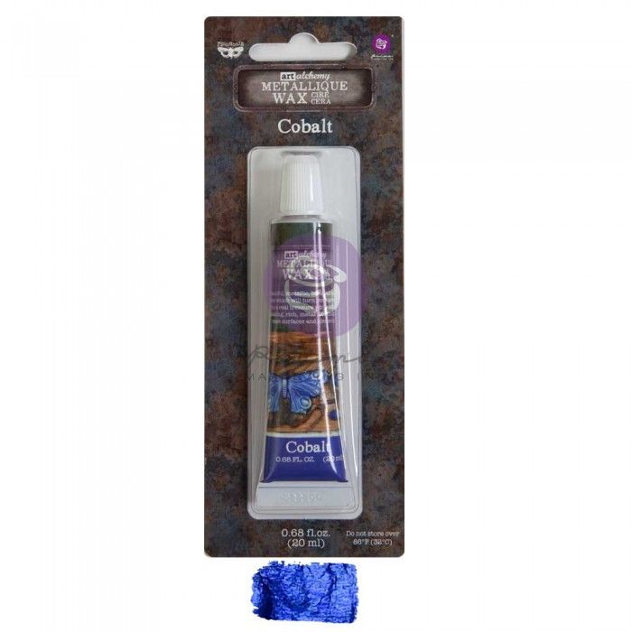 Brand New Prima Finnabair Art Alchemy - Metallique Wax - Cobalt (969790)