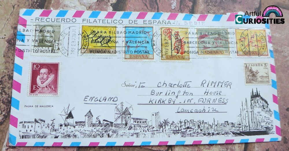 Ephemera - Old Envelope - Espana 1973 - AC118
