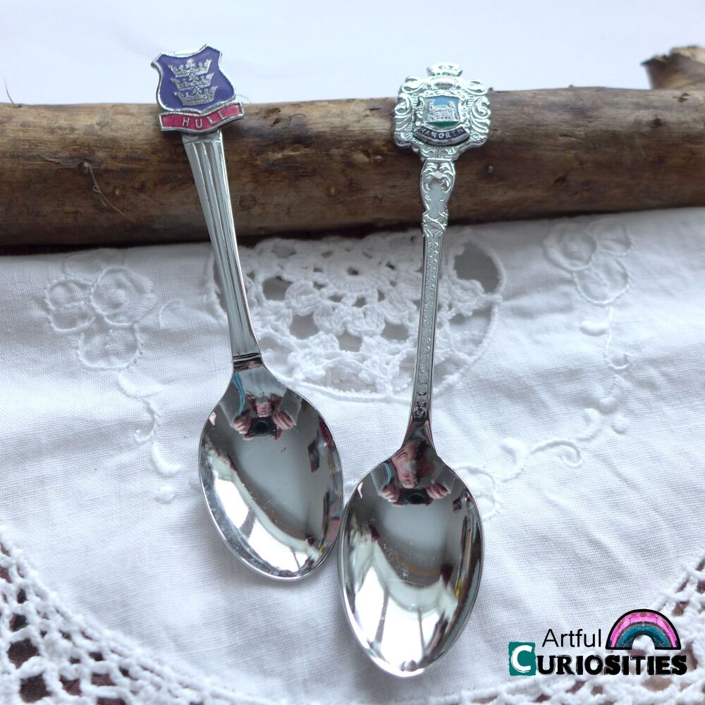 Decorative Spoons - Silver Pair - AC051