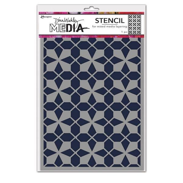 Dina Wakley MEdia Stencils Tile Floor (MDS83139)