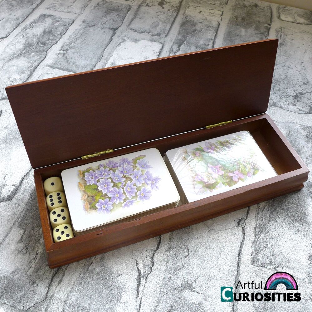 Boxes for Altering - Old Wooden Card Storage Box - AC062