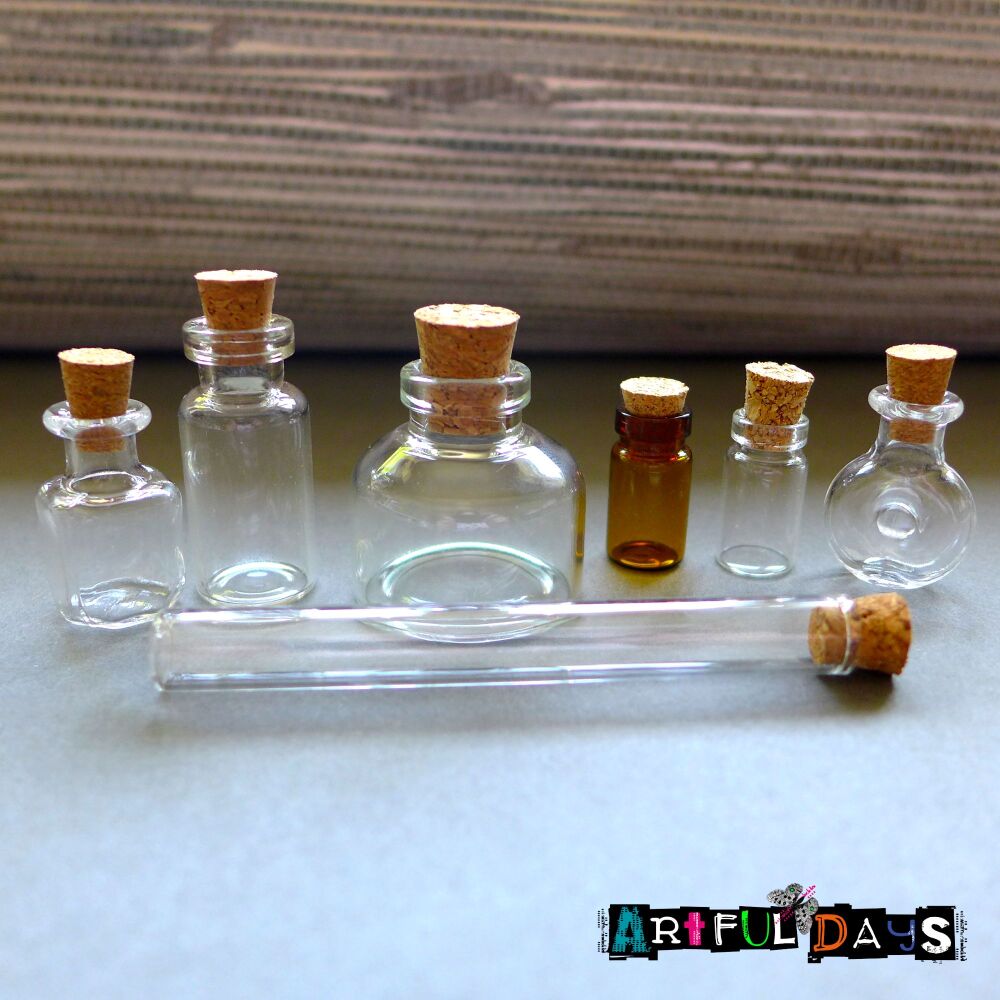 Multi Size Set - Glass Vials/Bottles (GL0)