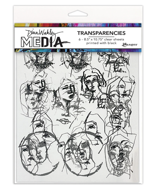 Brand New Dina Wakley Media Transparencies Tinies Set 1 (MDA82637)