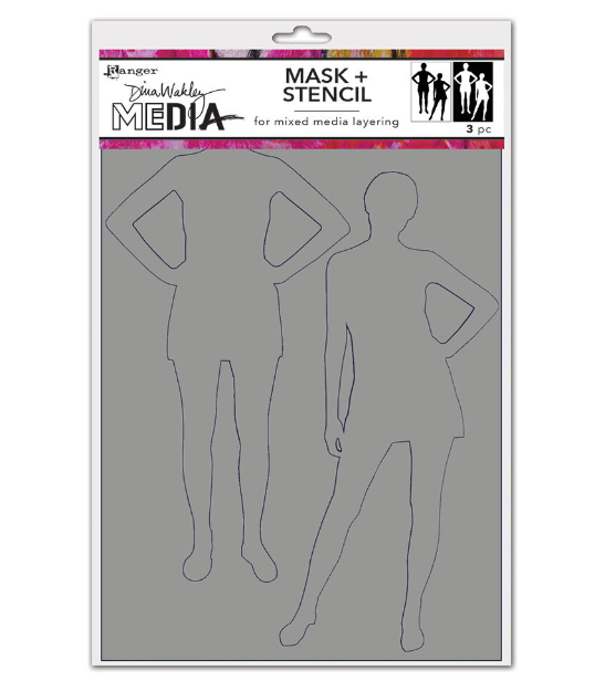 Brand New - Dina Wakley MEdia Stencils Tile Floor (MDS83139)