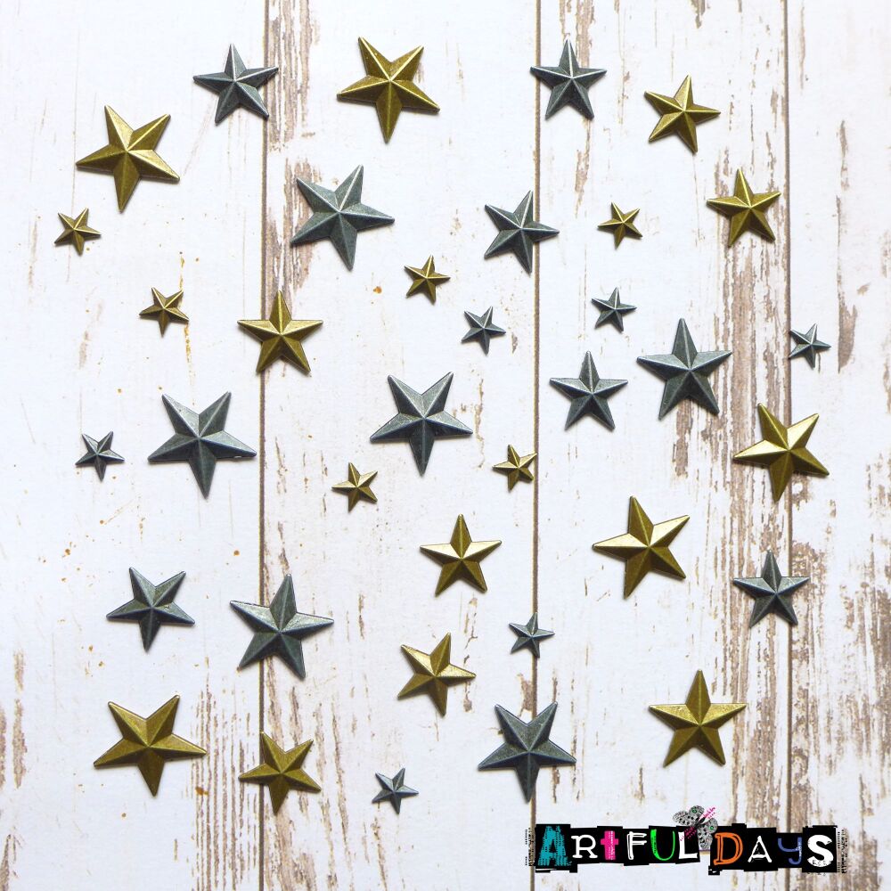 Elements - Mini Metal Stars 36pcs (C149)