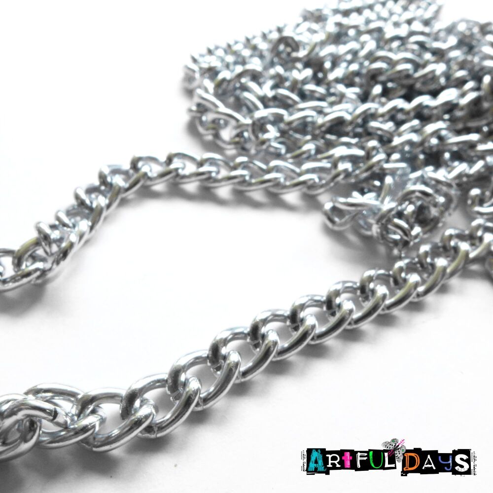 Chunky Silver Metal Chain - 2 Meters