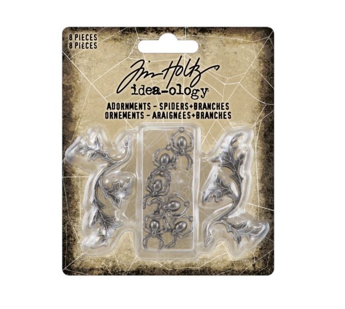 Tim Holtz Halloween Adornments Spiders + Branches (TH94342)