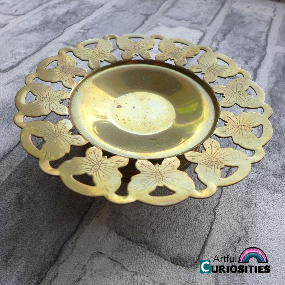 Surfaces - Brass Butterfly Candle Stick Holder  - AC245