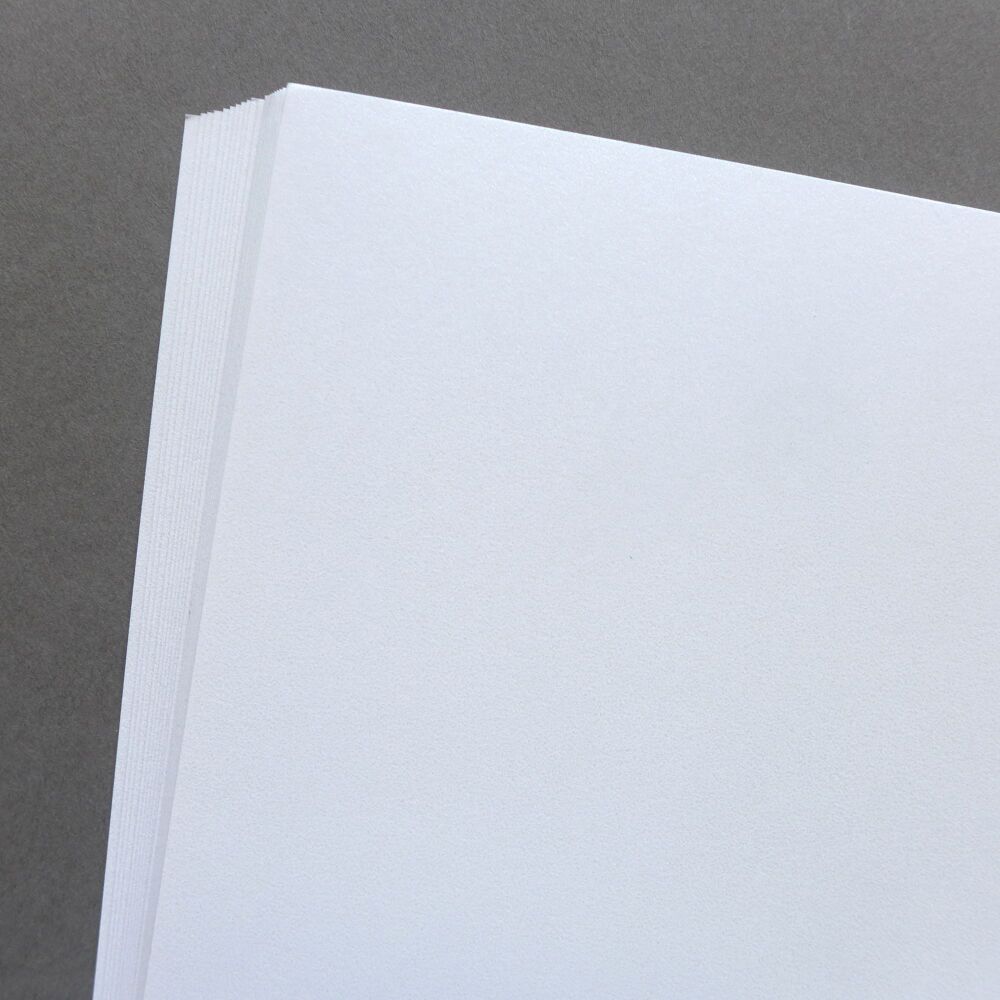 Double Sided White Pearl Card 20 x A5 Sheets