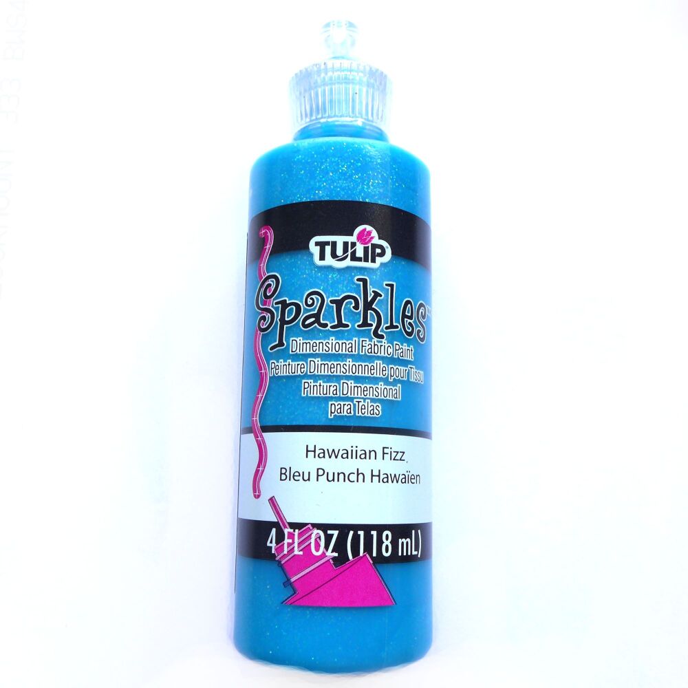Tulip Glitter Dimensional Fabric Paint Hawaiian Fizz 4 fl oz (118ml|)