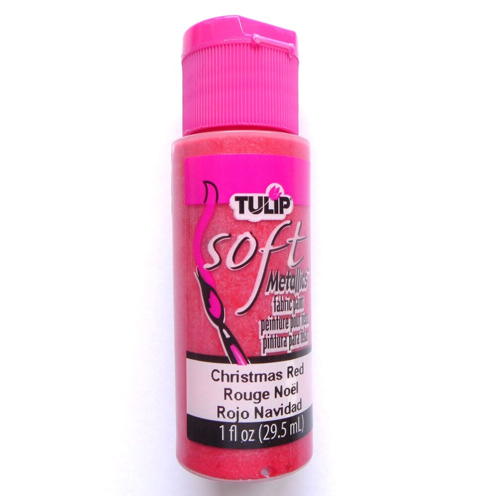 Tulip Glitter Dimensional Fabric Paint Christmas Red 1 fl oz (29.5ml|)