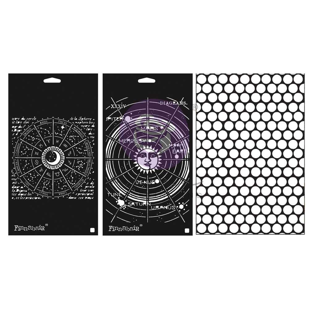 Limited Edition - Finnabair Stencil Set 3pcs – Celestial (969981)