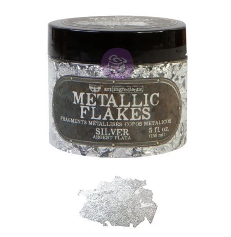 Prima Finnabair Art Ingredients Metallic Flakes - Silver