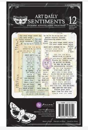 Prima Finnabair Art Daily Planner Sticker Pad Words You Need (964948)