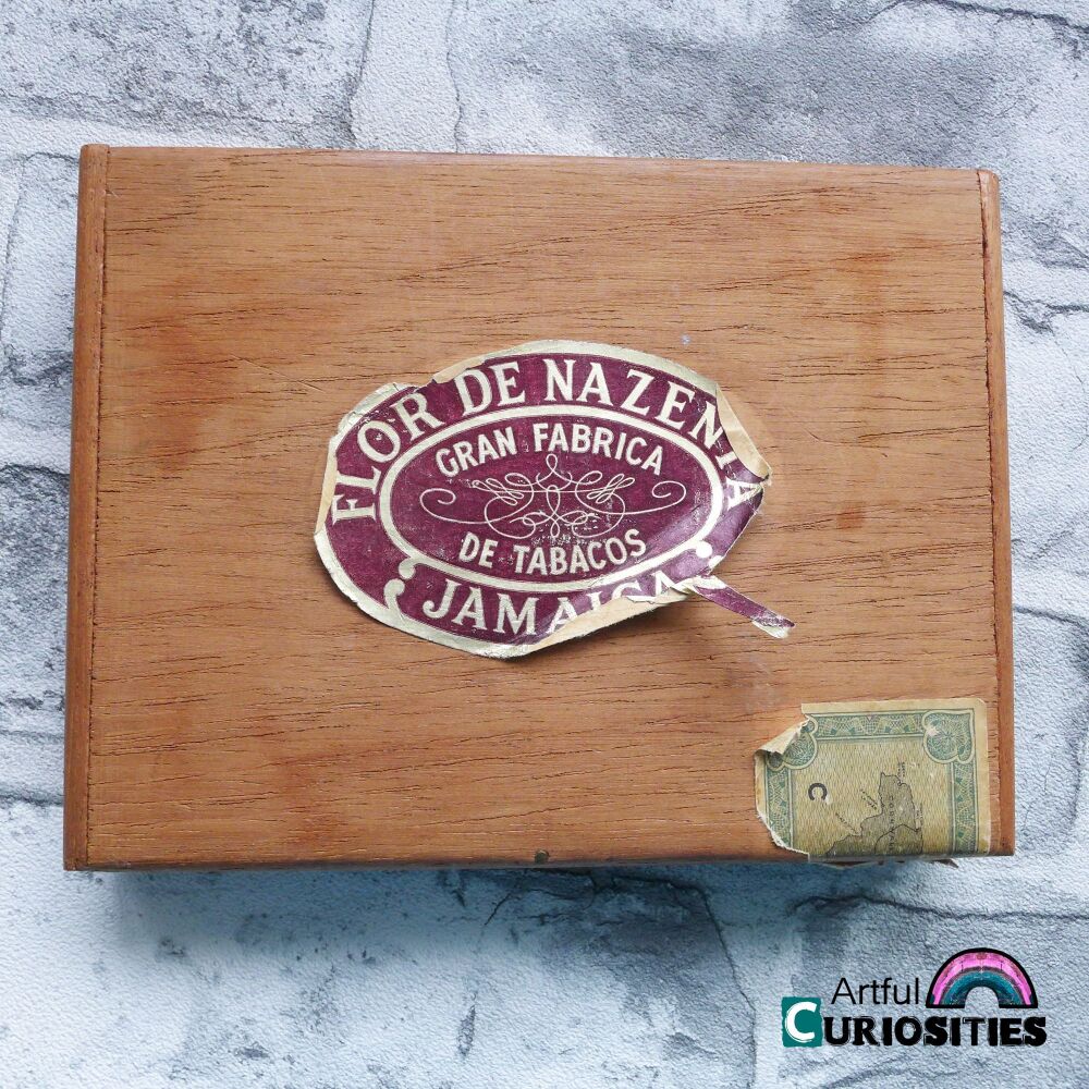 Boxes for Altering - Small Vintage Hofnar Cigar Box - AC200