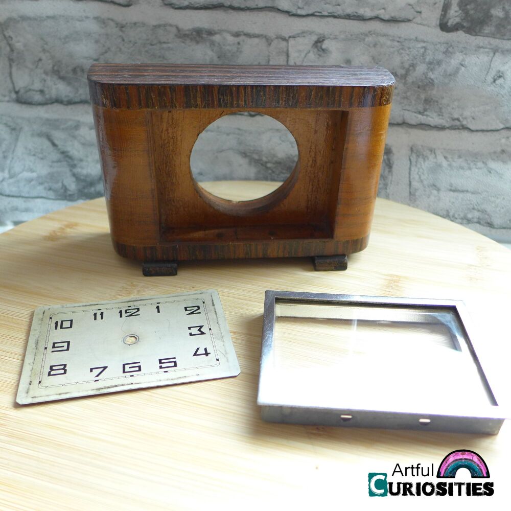 Clocks/Watches/Parts - Retro Wooden Clock base - AC336