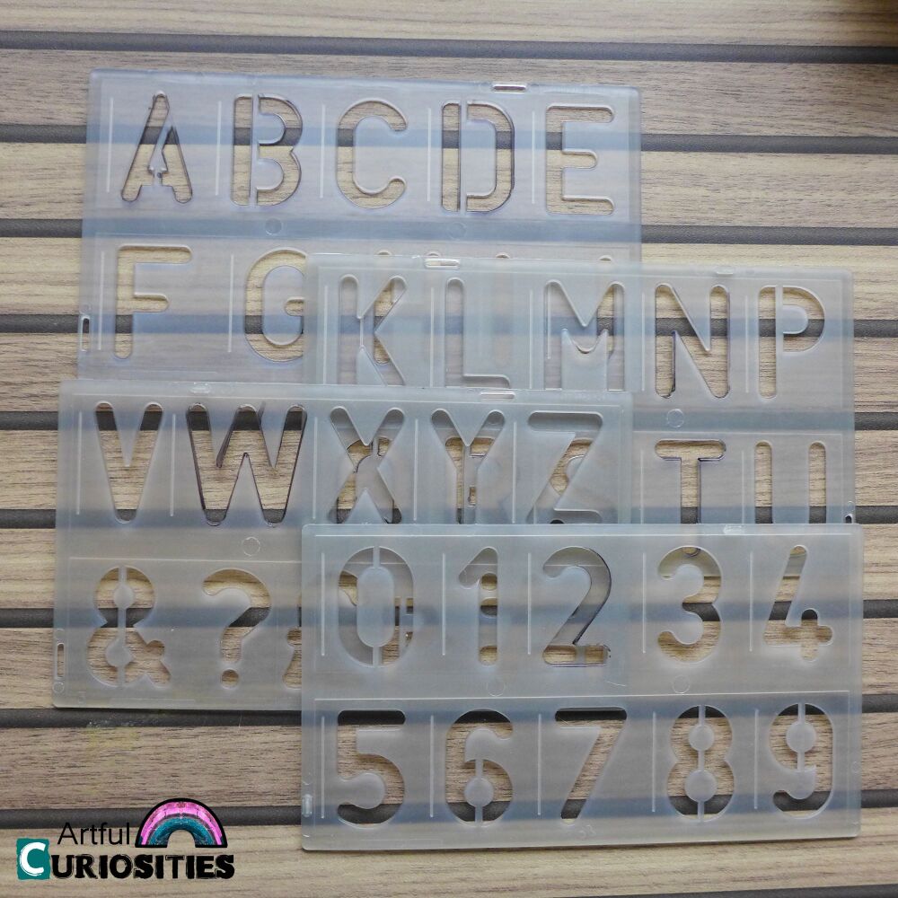 Tools - Large Number & Letter Stencils - AC340