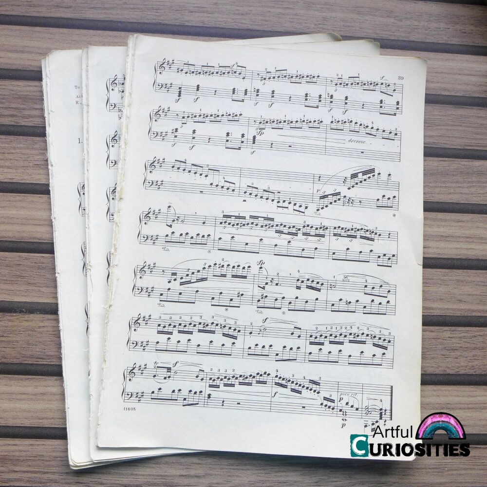 Ephemera - Music Paper Sheets - AC343