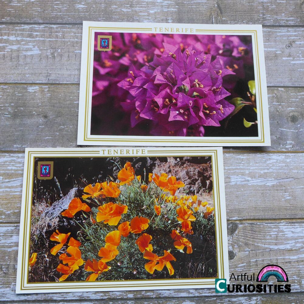 Postcard Pair - Tenerife Flowers - AC352
