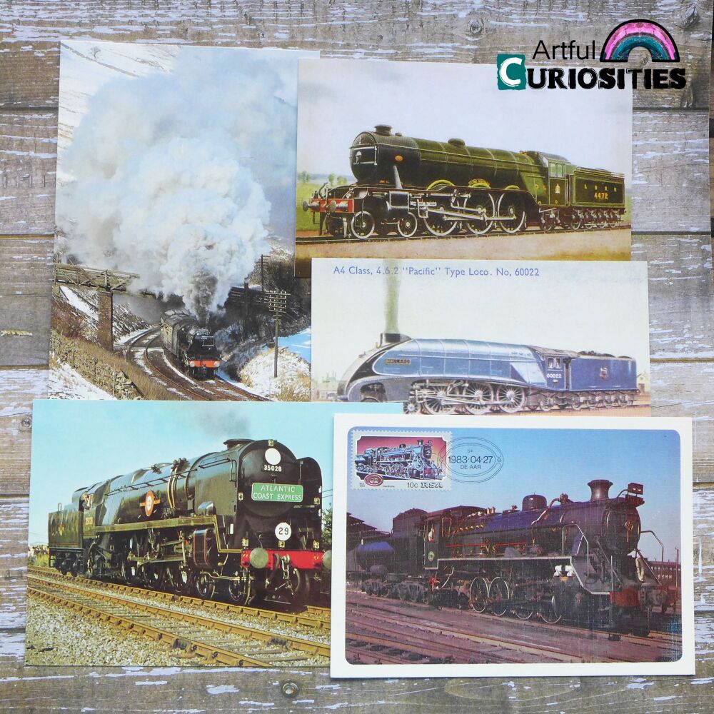Postcard 5 Pack - Trains - AC355