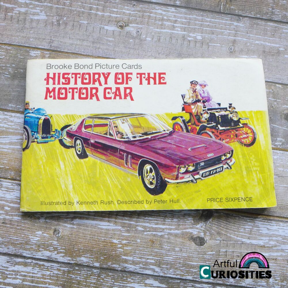Ephemera - History of the Motorcar Brooke Bond Tea Card Book - AC363