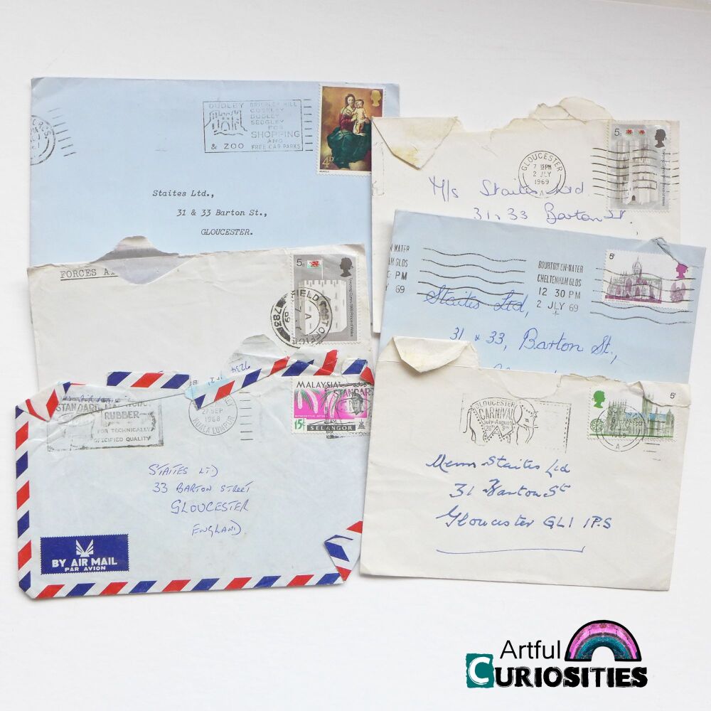 Ephemera - Old Small Envelopes - 1968/1969 - AC370