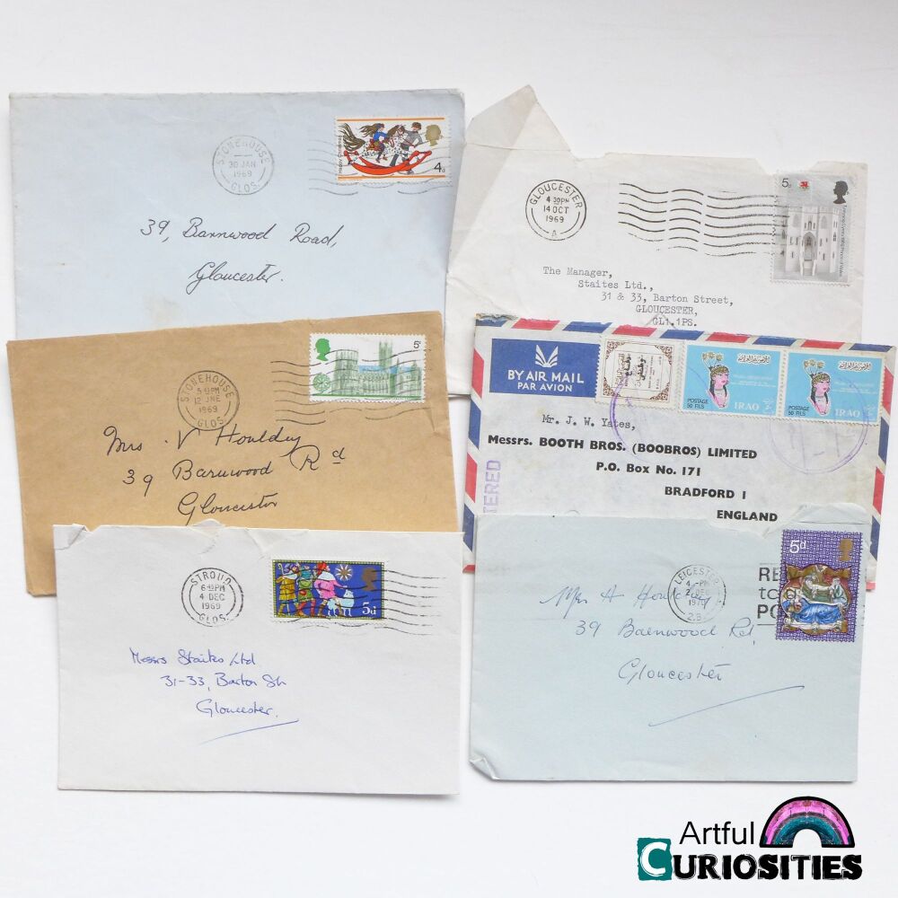Ephemera - Old Small Envelopes - 1968/1969 - AC371