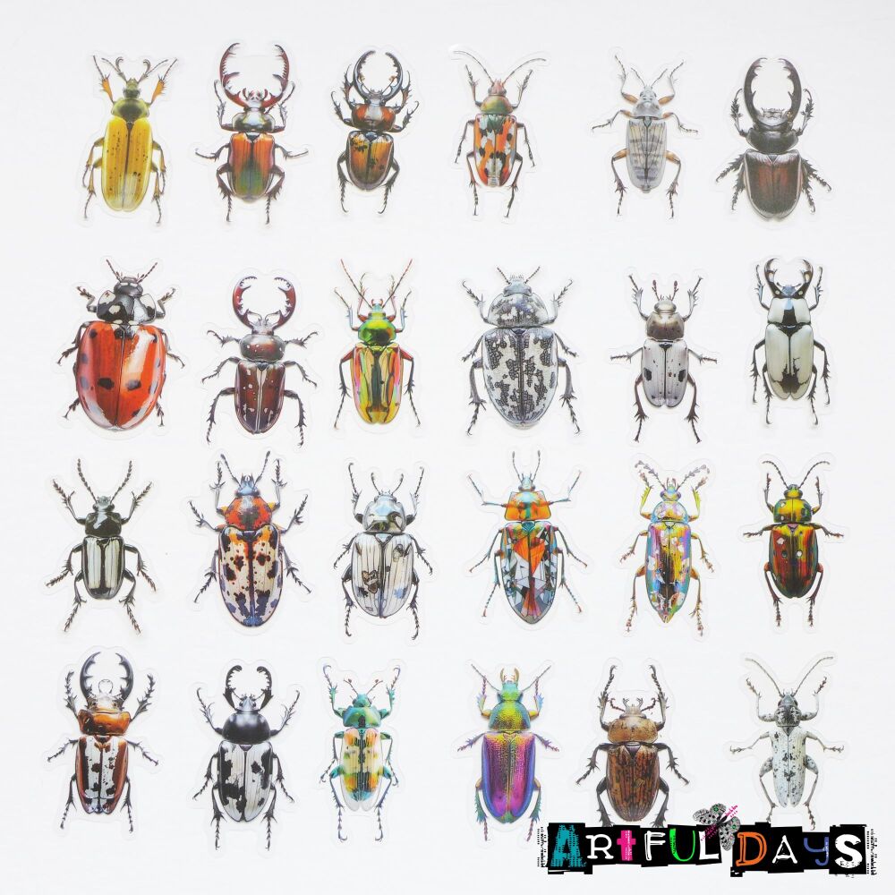 Bugs, Insect Stickers 50pcs (PA005)