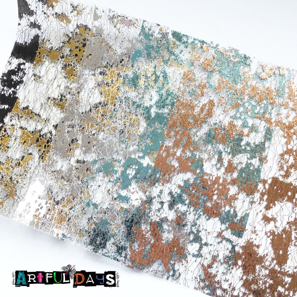 Metallic Foiled Mesh Sheets 5 pack