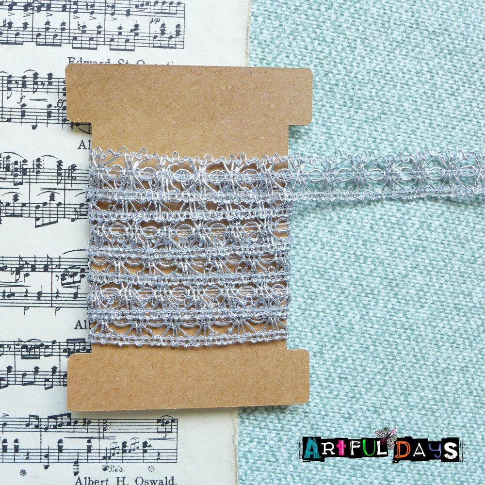 Lace Collection - 1m Silver Lace - 0212L