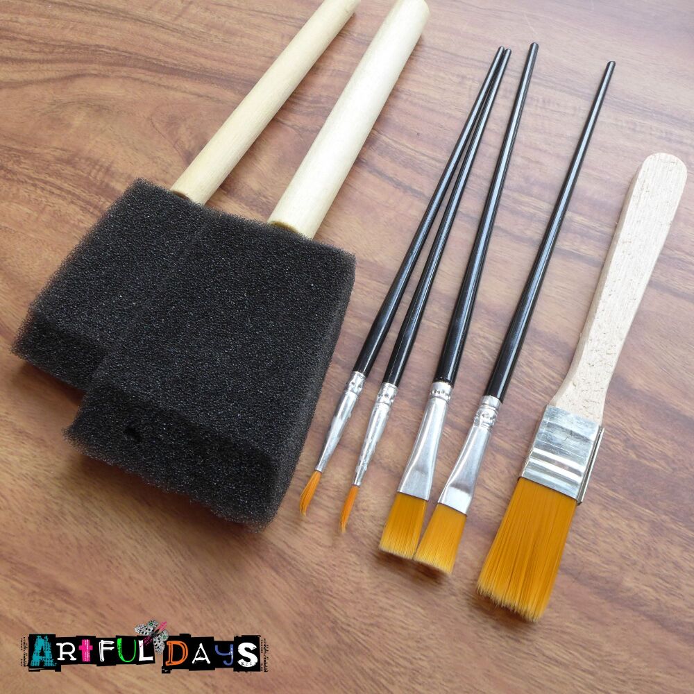 Mixed Media Assorted Brush Bag