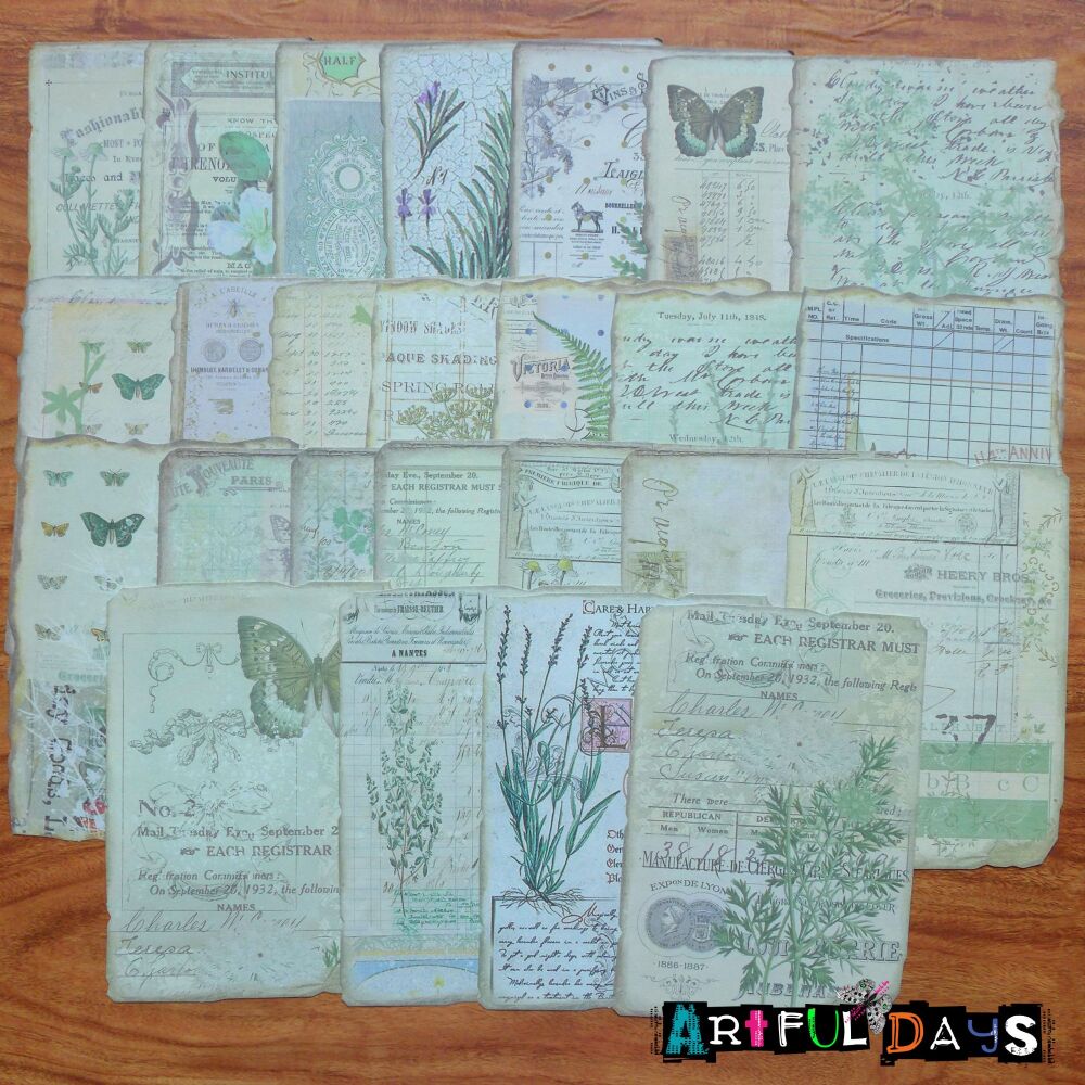 Botanical Nature Papers 25pcs (PA001)