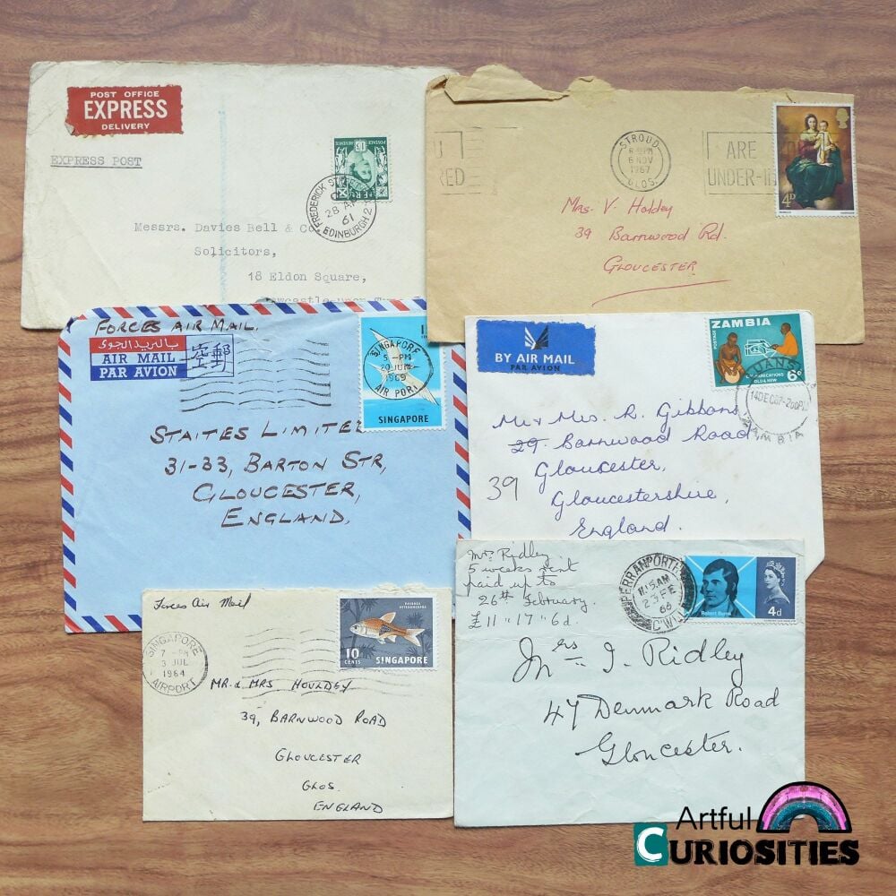 Ephemera - Old Small Envelopes - 1961/1969 - AC383