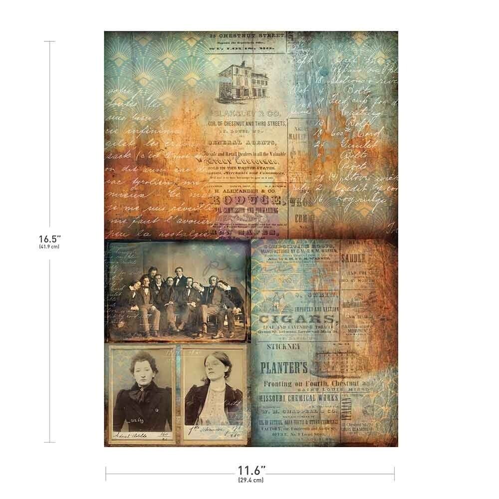 NEW Release Limited Edition - Finnabair Chestnut Street A3 Decoupage Fiber (679859)