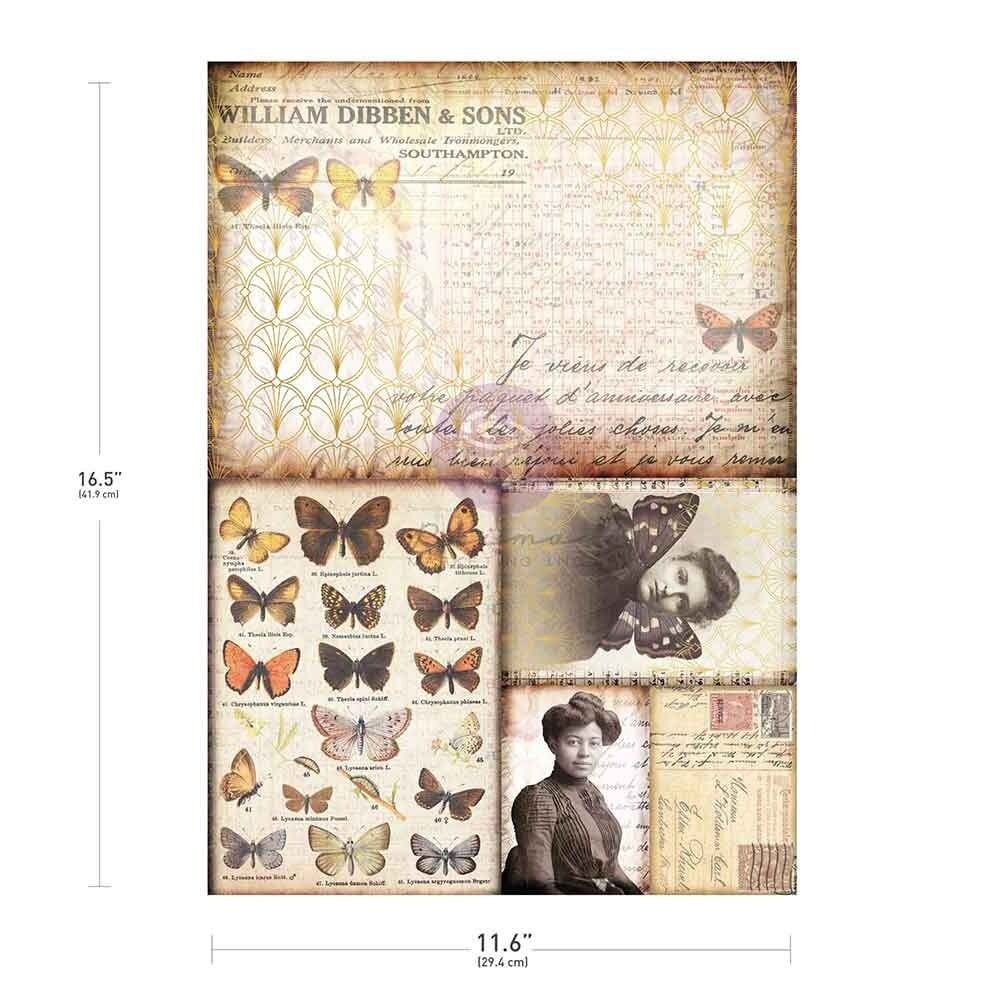 NEW Release Finnabair - Southampton Butterflies A3 Decoupage Fiber (679491)