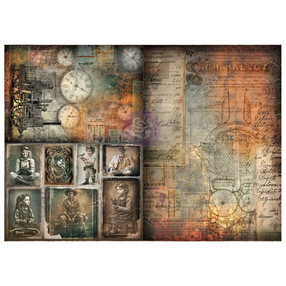 NEW Release Finnabair - Time Travellers A3 Decoupage Fiber (951474)