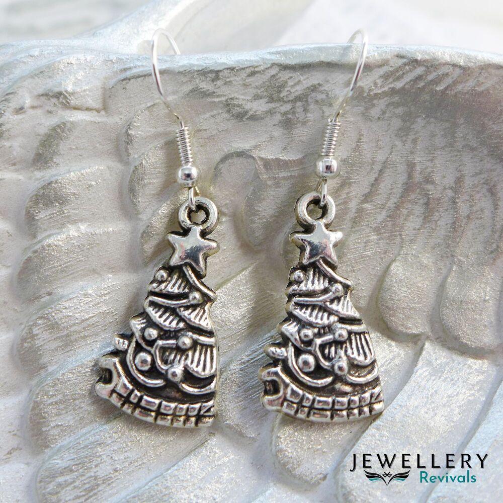 Festive Fun Christmas Tree Earrings (JE045)