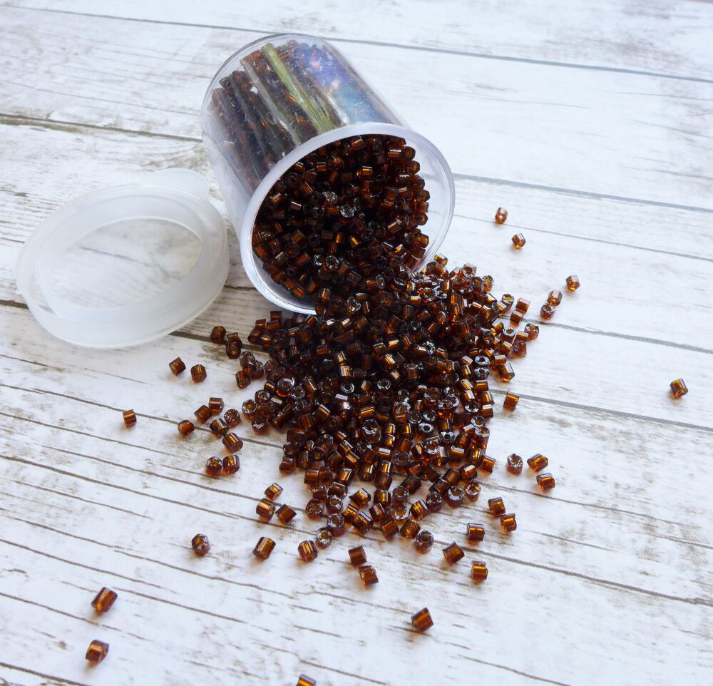 Brown Seed Beads, 10ml Pot