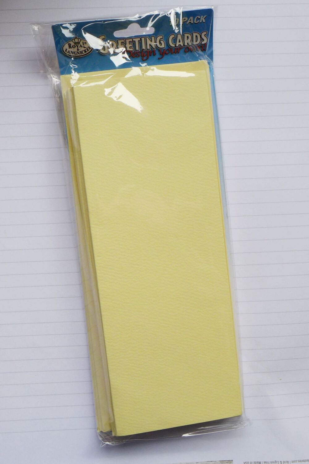 Slim Card Blanks & Envelopes - Cream, 10 Pack