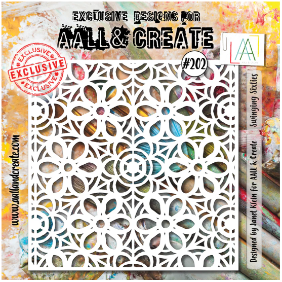 AALL & Create 6"x6" Stencil - Swinging Sixties #202