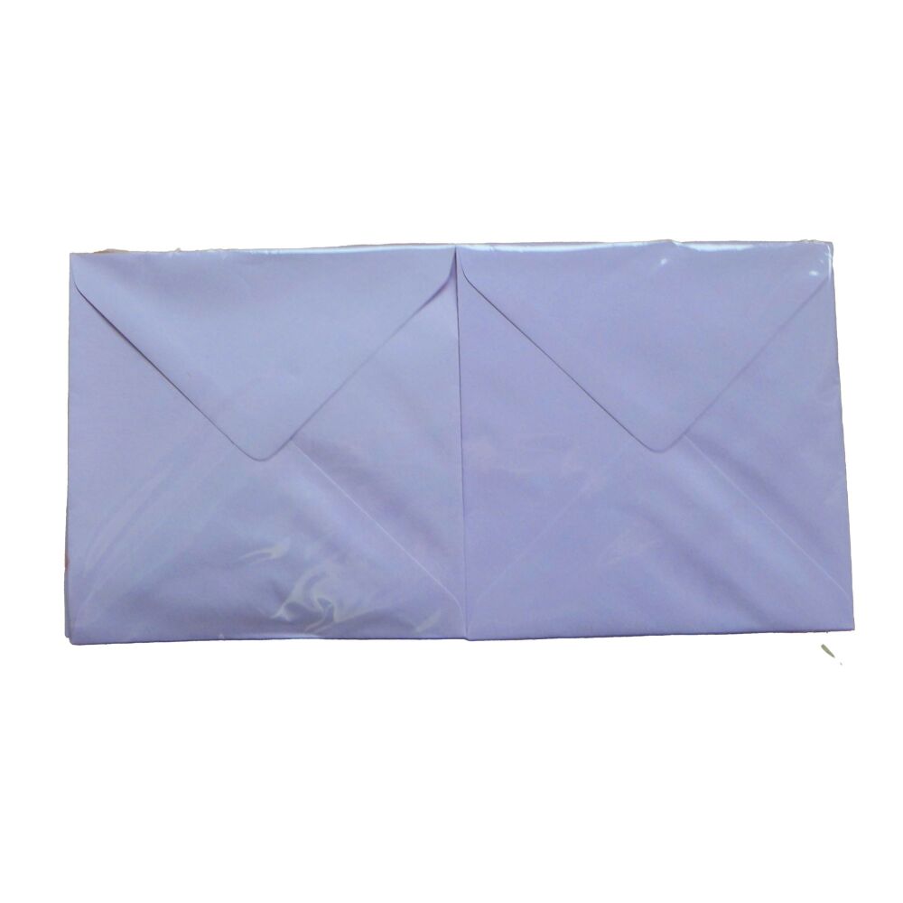 Card Blanks & Envelopes - 5x5" Square, Lilac