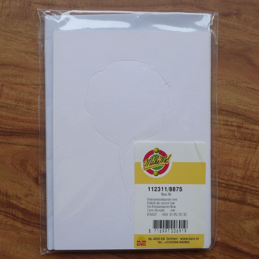 Card Blanks & Envelopes -A6, White Flower Aperture