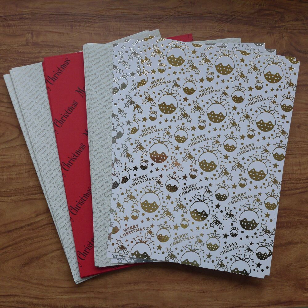 Christmas Card Bundle - 34 A4 Sheets