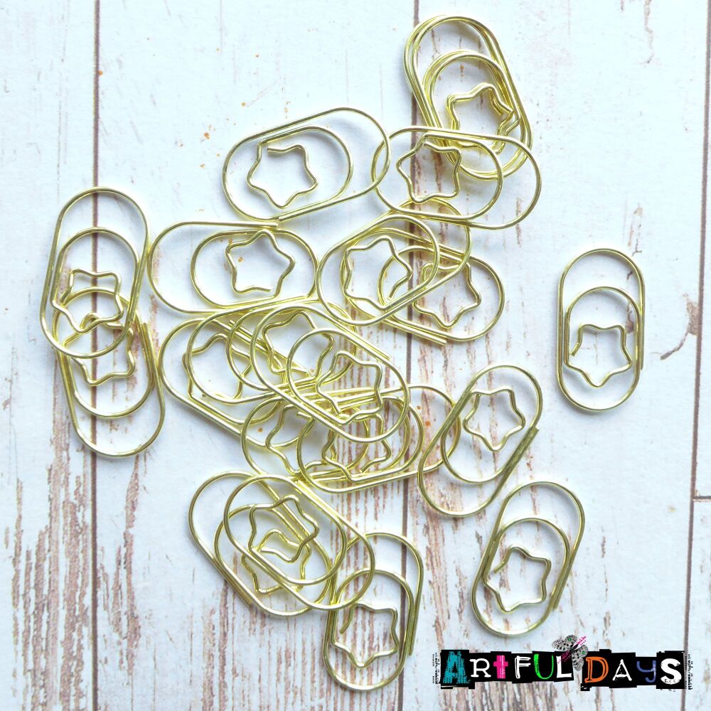 Star Paperclips 20pcs (C173)