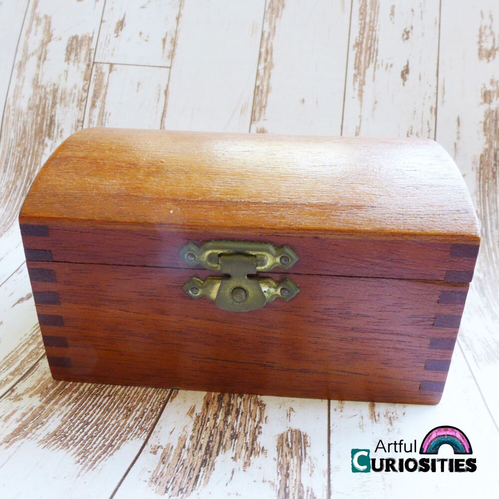 Surfaces - Small Wooden Treasure Chest Box - AC427