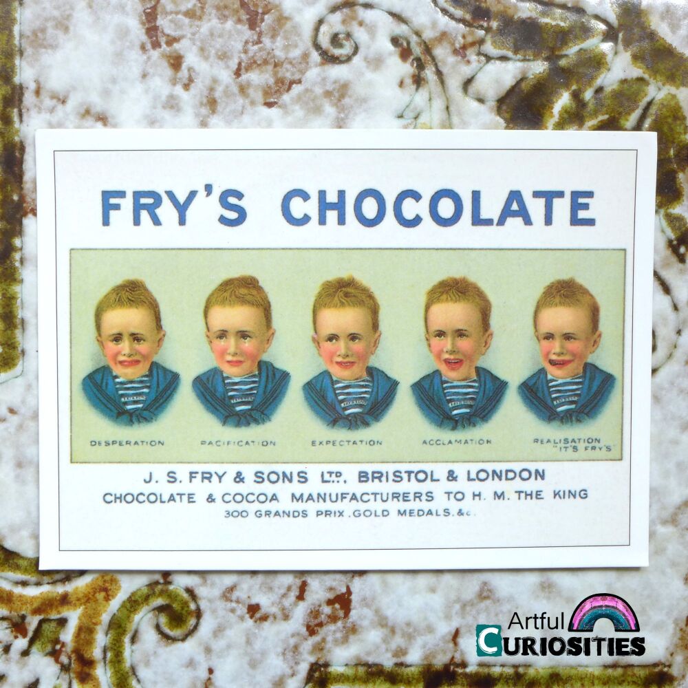 Postcard Single - Fry's Chocolate Vintage Ad - AC437