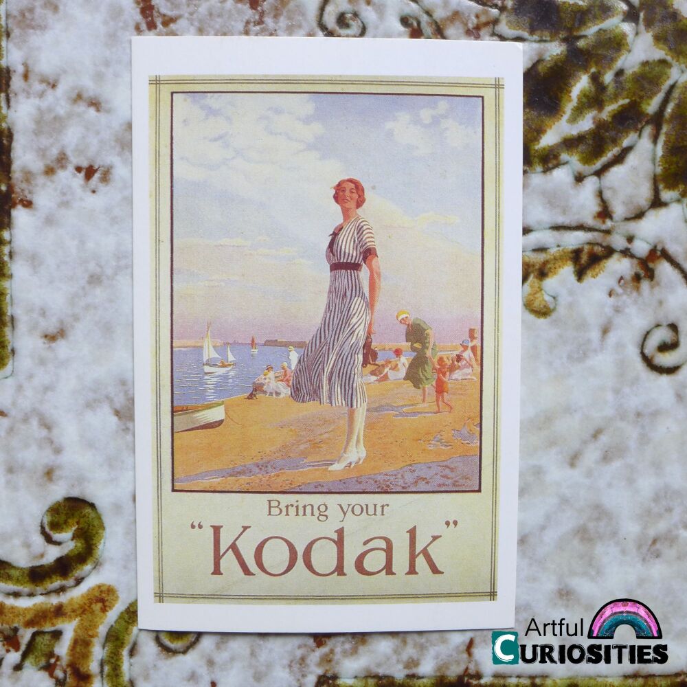 Postcard Single - Nostalgia, Kodak 1925 Vintage Ad - AC451