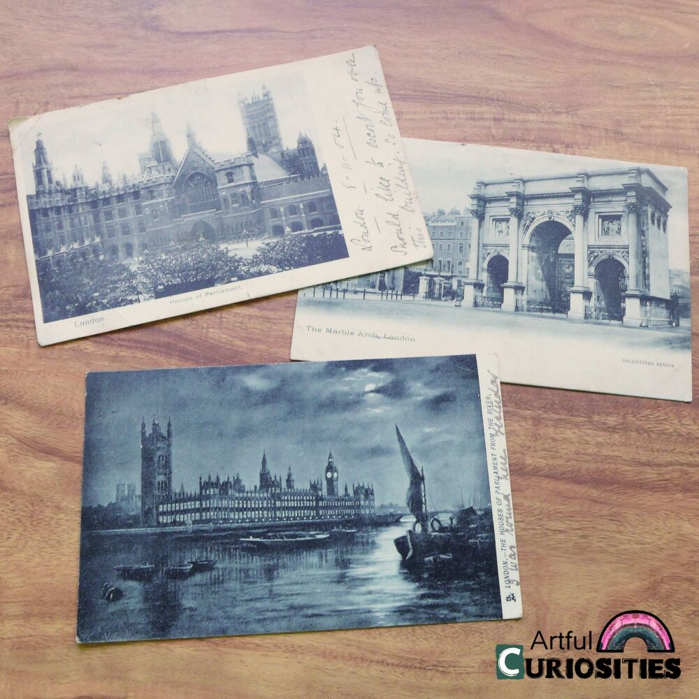 Postcard Trio - Vintage London Landmarks - AC460