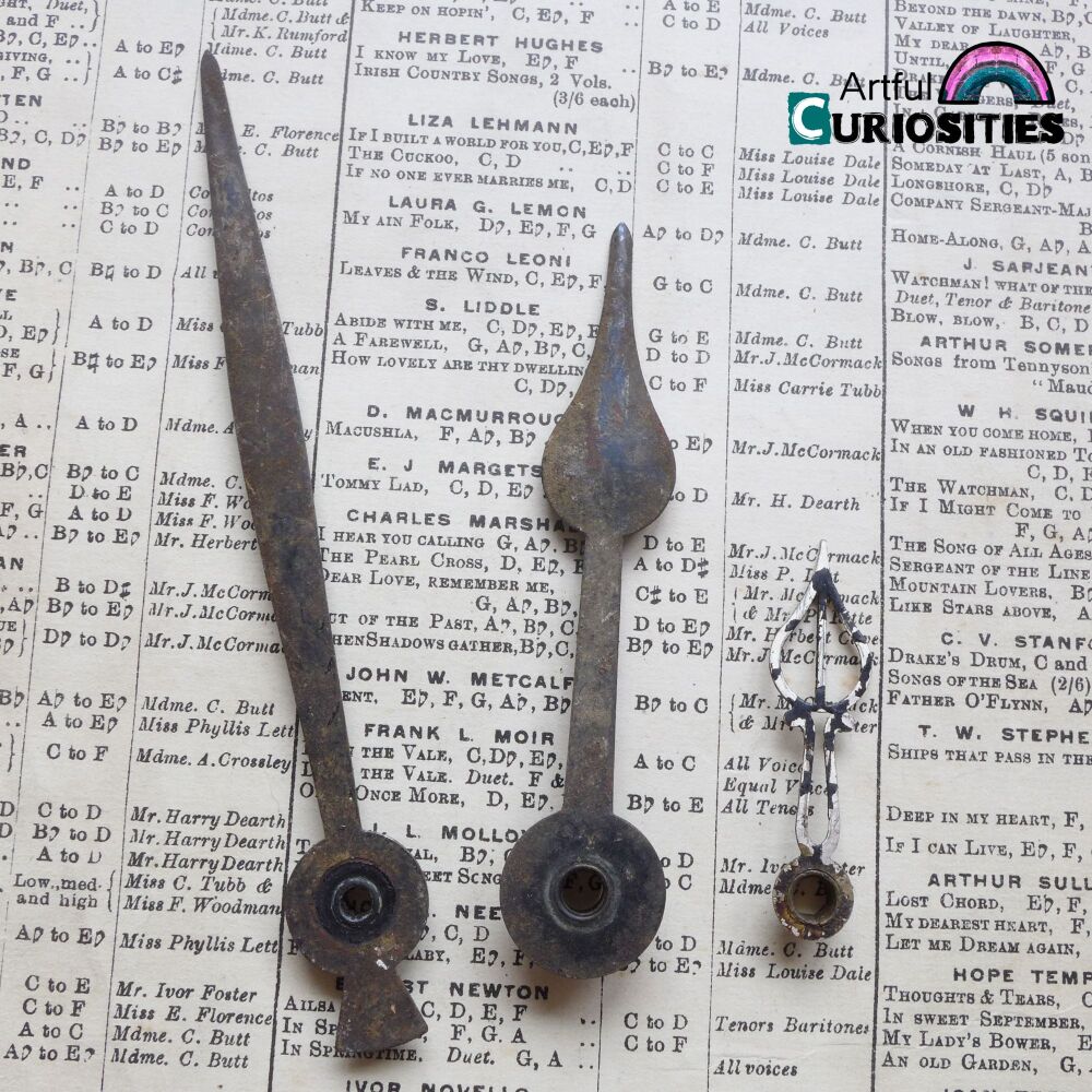 Clocks/Watches/Parts - Large Vintage Clock Hands - AC470