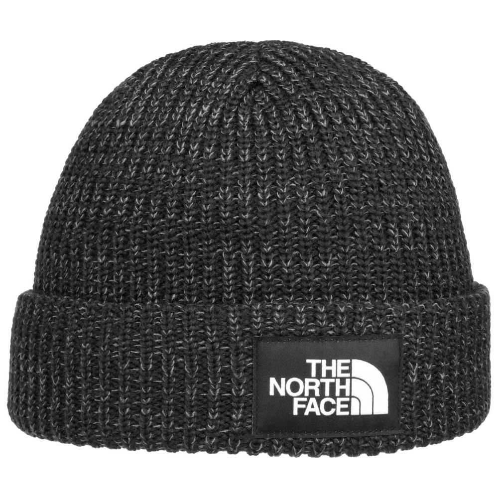 Black north hot sale face beanie hat